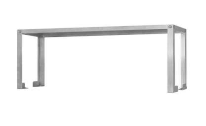 Полка-стеллаж настольная Мекон ПННн-1500⁄300, нержавеющая сталь, 1 ярус