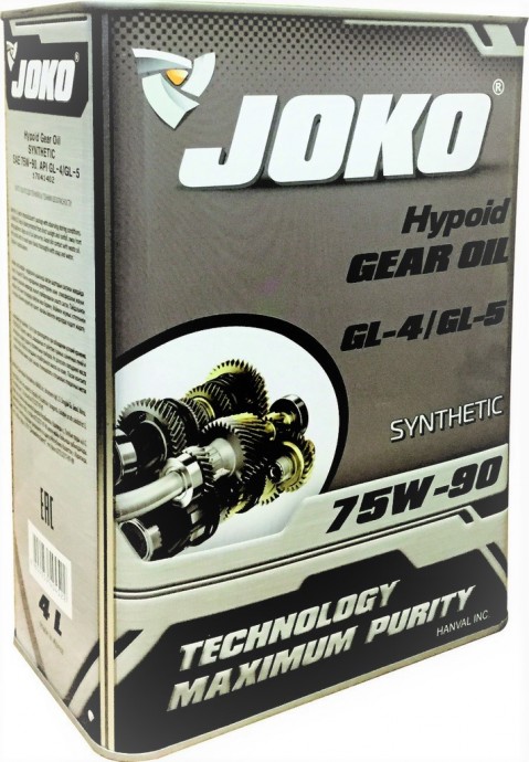 Трансмиссионное масло JOKO GL-4/GL-5 75w-90 4л