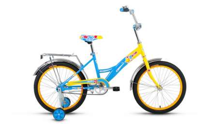 Детский велосипед ALTAIR City girl 20 желтый/синий 13” рама