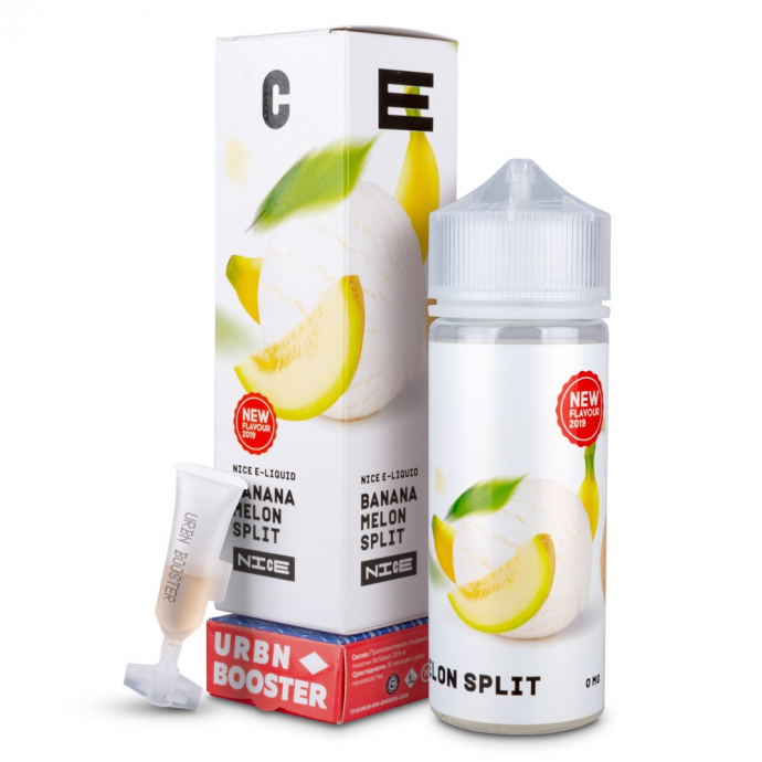 Жидкость для электронных сигарет NICE Shortfill Banana Melon Split (0мг)
