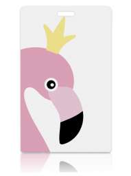 Держатель для карт “Flamingo Face” (6,5 х 10,4 см)