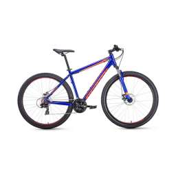 Горный (MTB) велосипед FORWARD Apache 29 2.0 Disc синий/оранжевый 19” рама (2019)