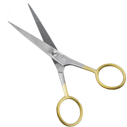 Профессиональные ножницы для бровей Professional Eyebrow Scissors ELAN / золотой
