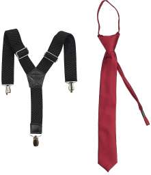 Набор подарочный подтяжки и галстук подростковый
