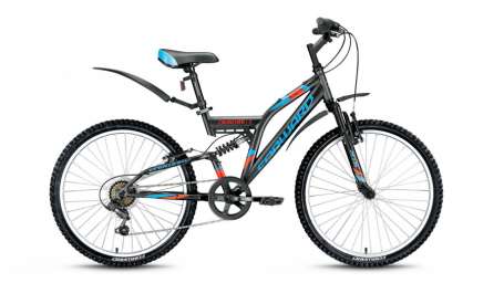 Подростковый горный (MTB) велосипед FORWARD Cruncher 1.0 серый матовый 14,5” рама (2017)