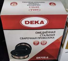 Проволока сварочная Deka  0,8 мм упаковка 15 кг