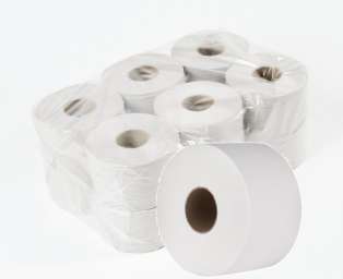 Туалетная бумага 200 метров 1 сл. белая оптом