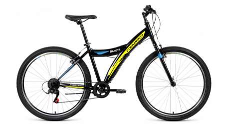 Горный (MTB) велосипед FORWARD Dakota 26 1.0 черный/желтый 16,5” рама (2019)