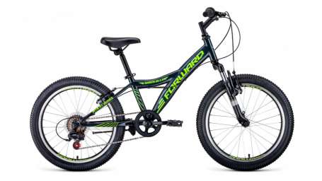 Подростковый горный (MTB) велосипед FORWARD Dakota 20 2.0 серый/желтый 10,5” рама (2020)