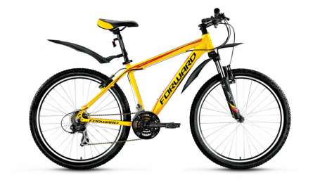 Горный (MTB) велосипед FORWARD Next 1.0 желтый матовый 21” рама (2017)
