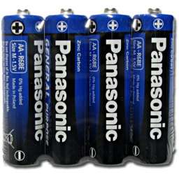 Батарейка солевая Panasonic Purpose R6, тип АА (спайка, 4 шт)(15⁄150)