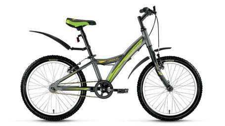 Подростковый горный (MTB) велосипед FORWARD Comanche 1.0 серый матовый 10,5 рама (2017)
