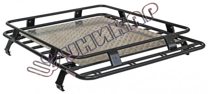 Багажник ВАЗ-2121 Нива корзина с алюминиевым листом на водостоки УНИКАР