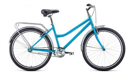 Городской велосипед Forward Barcelona 26 1.0 голубой 17” рама (2020)