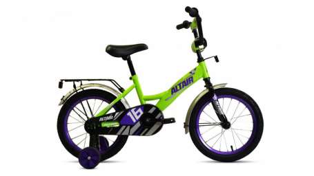 Детский велосипед ALTAIR CITY KIDS 14 ярко-зеленый/фиолетовый