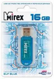 USB карта памяти 16ГБ Mirex Elf Blue (13600-FMUBLE16)