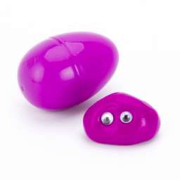 Масса для лепки “Жвачка для рук в яйце” полипропилен, силикон, 14г + глазки, 6 цветов