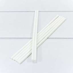 Клей “Термопластичный” (палочка) Белый 0,7см x 25см (1 кг = 102 штуки) 0002016/21