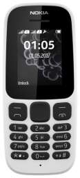 Телефон Nokia 105 DS (2017) (white)