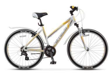Горный велосипед (женский) Stels - Miss 6300 V 26”
V010 (2016) Р-р = 15,5; Цвет: Белый / Серый/ Желт