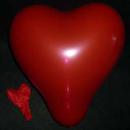 Воздушный шар (32см) В форме Сердца (оптом - 100 штук)