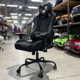 Кресло офисное с регулируемой спинкой и без подножки 305 чёрный текстиль