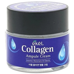 Ekel Collagen Ampule Cream Intense Moisture & Elastic 70ml - Увлажняющий крем с коллагеном для п