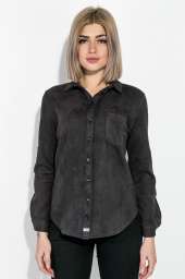 Рубашка женская из мягкой ткани 64PD3411-2 (Черный)