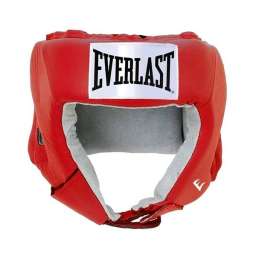 Шлем открытый Everlast Usa Boxing 610200U кожа красный р.М