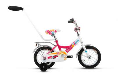 Детский велосипед ALTAIR City girl 12 белый/фуксия