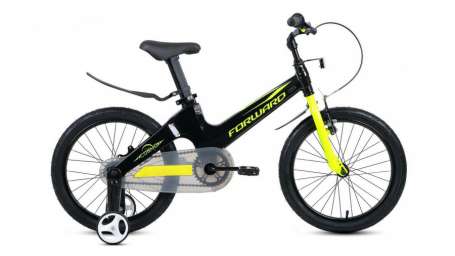 Детский велосипед FORWARD Cosmo 18 черный/зеленый (2020)
