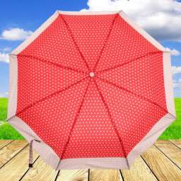 Зонт женский полуавтомат “Горох”, цвет микс, 8 спиц, d-110см, длина в слож. виде 30см