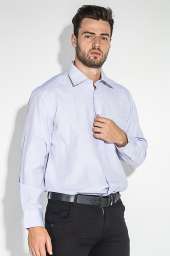 Рубашка мужская с крупным карманом 50PD0036 (Сиреневый)