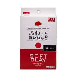 Глина для слаймов Daiso Soft clay (красная, 80 г)
