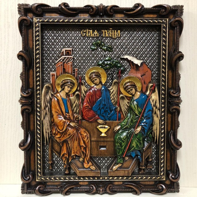 ШОУ-РУМ В МОСКВЕ: Икона резная “Святая Троица”