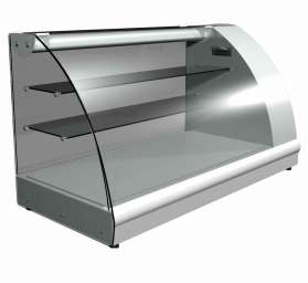 Холодильная витрина Полюс А57 VM 1,2-1 (ВХС-1,2 Арго XL) Серый металлик вентилируемая, кондитерская,