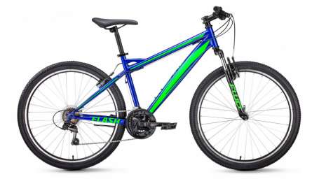 Горный (MTB) велосипед FORWARD Flash 26 1.0 синий/светло-зеленый 15” рама (2020)