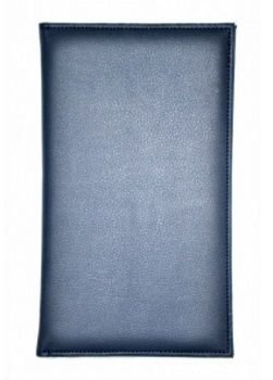 Папка-карта вин 32,5*18,5 см кожа-шелк синяя съемные файлы 1429