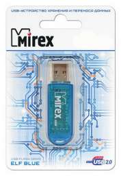 USB карта памяти 8ГБ Mirex Elf Blue (13600-FMUBLE08)