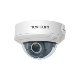 Камера видеонаблюдения IP купольная вандалозащищенная NOVIcam PRO 27 уличная
