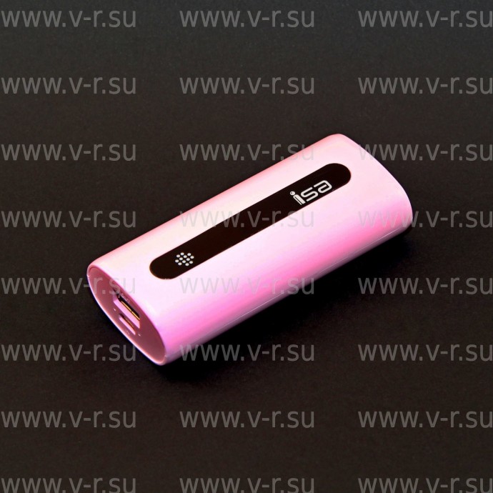 Внешний аккумулятор E5 5000mAh розовый ISA