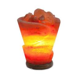 Лампа из гималайской соли в форме розы с диммером