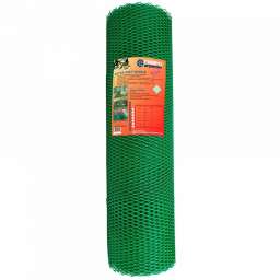 Гидроагрегат Сетка садовая пластиковая ромбическая  40x40мм, 1.5x20м, зеленая