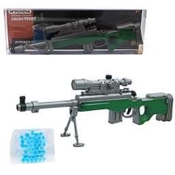 ИГРОЛЕНД Мини-оружие с пулями гидрогель, пластик, 31,5х10,5х2,7см, 4 дизайна