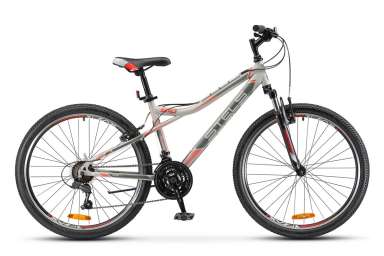 Горный велосипед (26 дюймов) Stels - Navigator 510
V V030 (2018) Р-р = 14; Цвет: Серый / Красный