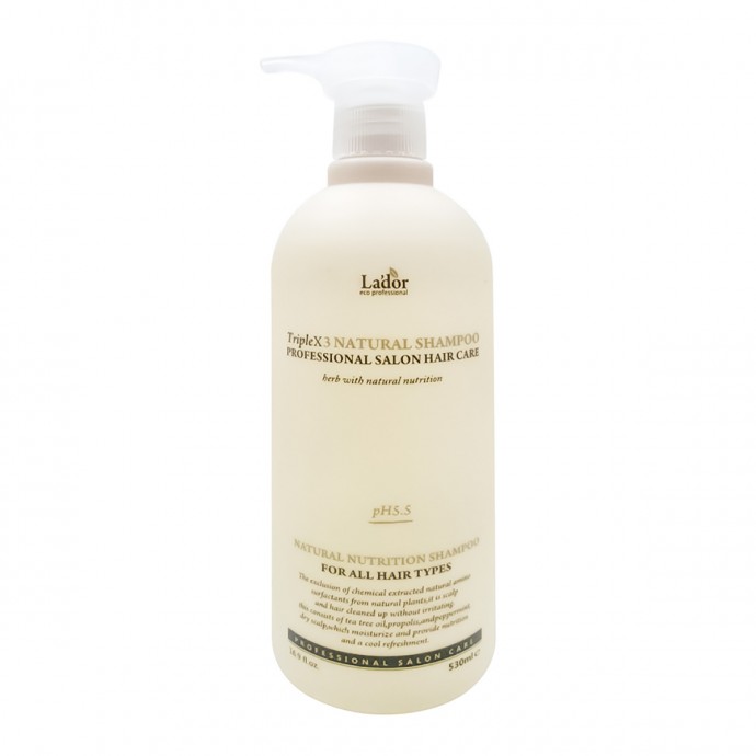 Шампунь для волос с натуральными ингредиентами (Triplex natural shampoo) La’dor | Ладор 530мл