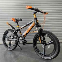 Детский велосипед CF008 18 радиус оранжевый на литых дисках