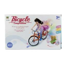 Кукла на велосипеде с собачками Bicycle Competition оптом