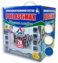 Pollastimax Жидкая плитка колеруемый 7 кг А+Б  (наливной состав)