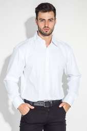 Рубашка мужская мелкий, фактурный принт 50PD37162-1 (Белый)